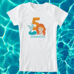 Ava - River Sjöjungfru Goddess femte födelsedag T- T Shirt