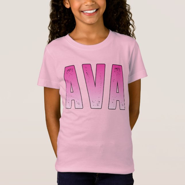 Ava rosa namn t shirt (Framsida)