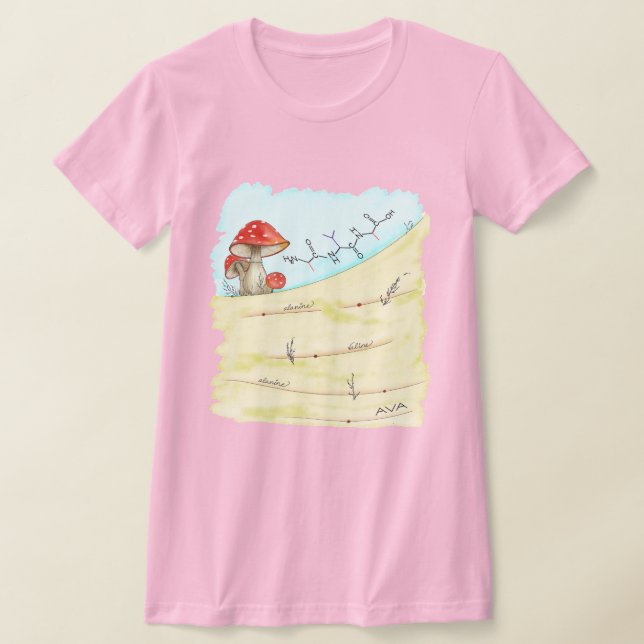 Ava stavad med aminosyror, kvinnligt slim Tee (Laydown)