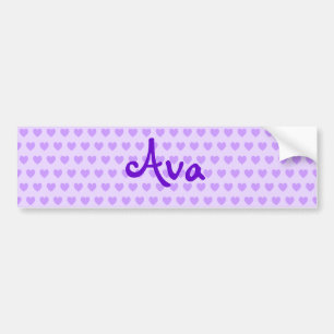 Ava vid Lila Bildekal