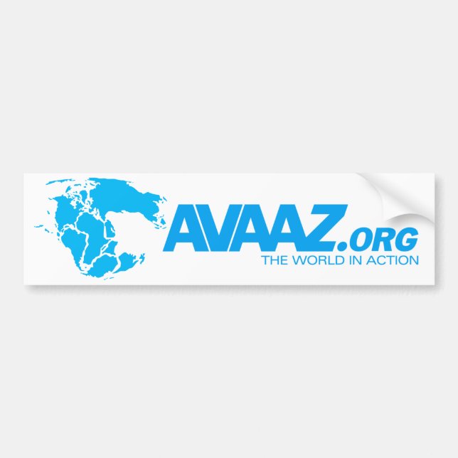 Avaaz.org Pangea Bumper Sticker Bildekal (Framsidan)