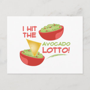 Avacado Lotto Vykort