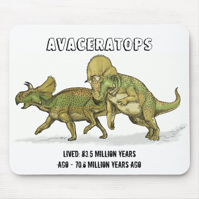Avaceratops Dinosaur Mousepad Musmatta (Framsidan)