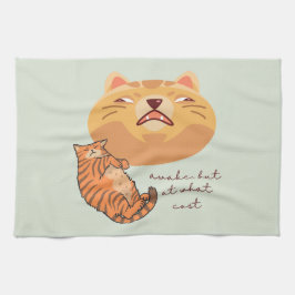 Aväckning Orange Cat Kökshandduk