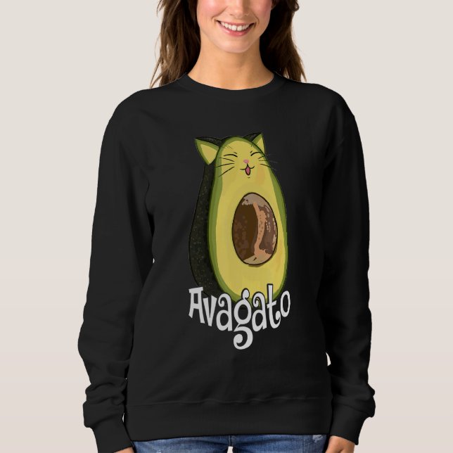 Avagato Cat Avogato  Avocado Christmas T Shirt (Framsida)