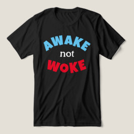 AVaken Woke Not Woke Free Tal Red Blue T Shirt