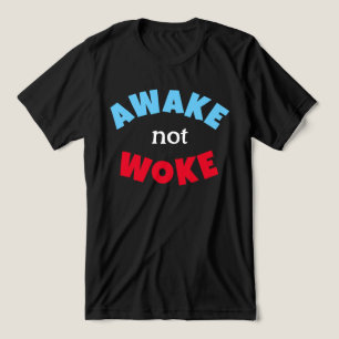 AVaken Woke Not Woke Free Tal Red Blue T Shirt