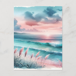 Avakning Vackert Ocean Scene Keeping in Touch Vykort