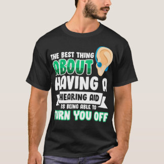Avaktivera ASL för hörselhjälp för teckenspråkstol T Shirt