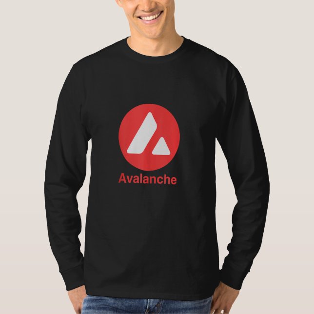 Avalanche Coin Cryptocurrency Avax Crypto T Shirt (Framsida)