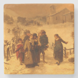 Avalanche in Winter (av Gerolamo Induno) Stenunderlägg