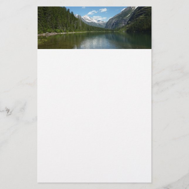 Avalanche Lake I i Glacier National Park Brevpapper (Framsida)