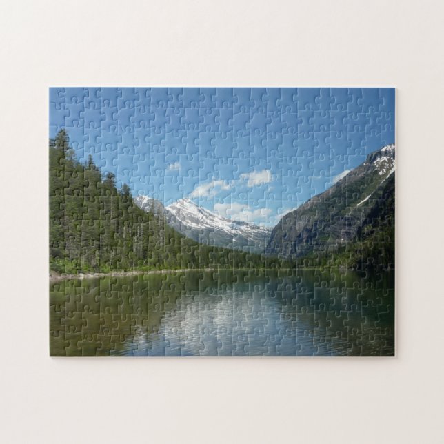 Avalanche Lake I i Glacier National Park Pussel (Horisontell)
