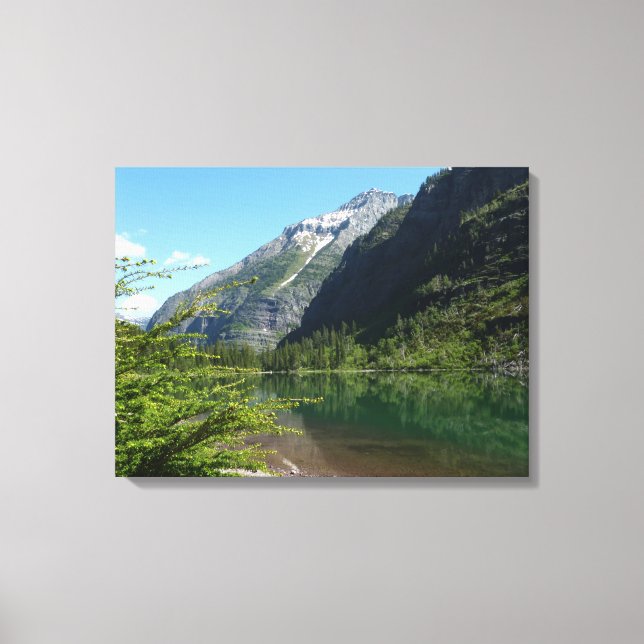Avalanche Lake II i Glacier National Park Canvastryck (Framsida)