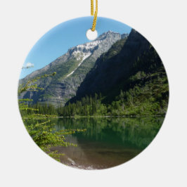 Avalanche Lake II i Glacier National Park Julgransprydnad Keramik