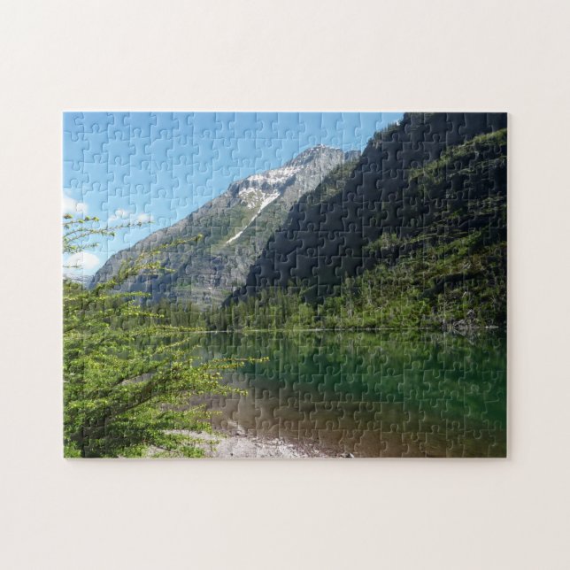 Avalanche Lake II i Glacier National Park Pussel (Horisontell)