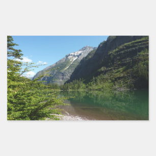 Avalanche Lake II i Glacier National Park Rektangulärt Klistermärke