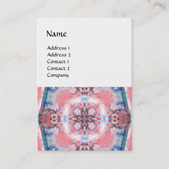 AVALON 4,rosa lila blue Visitkort (Framsida)