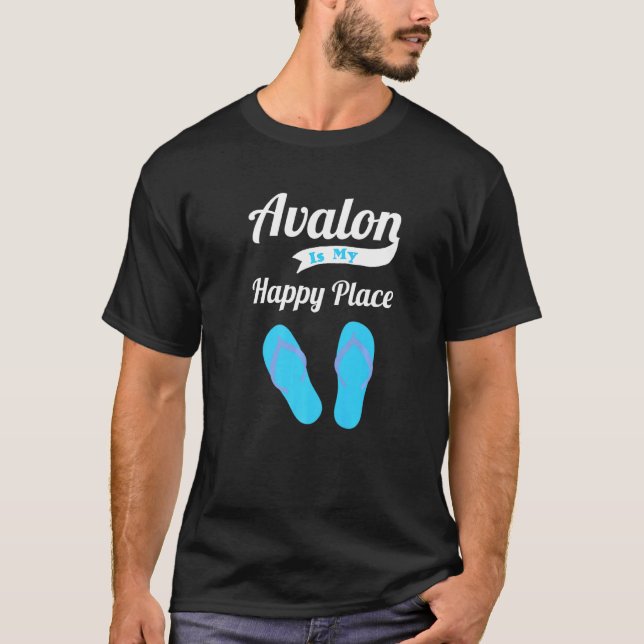 Avalon är min Lycklig Ställe för sommarböldsvaccin T Shirt (Framsida)
