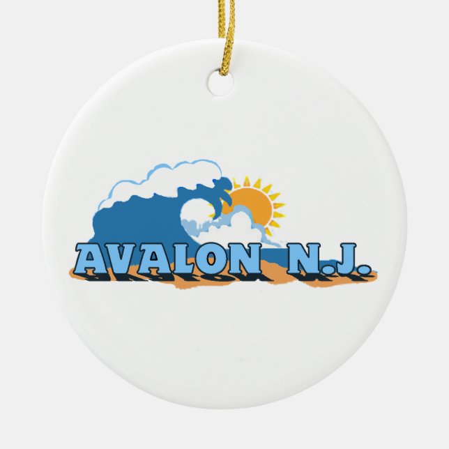 Avalon. Julgransprydnad Keramik (Framsidan)