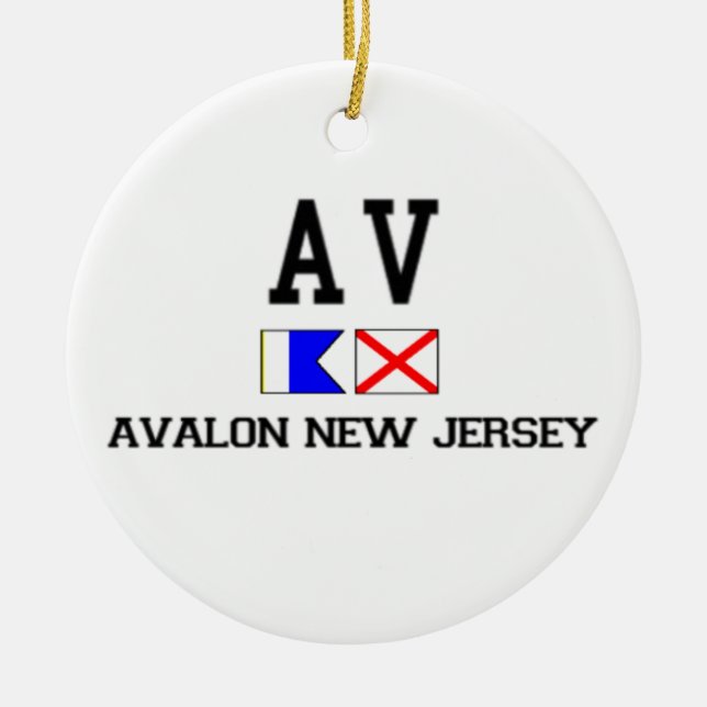 Avalon. Julgransprydnad Keramik (Framsidan)