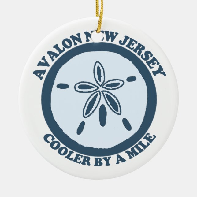 Avalon. Julgransprydnad Keramik (Framsidan)