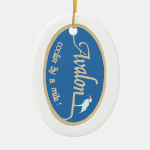 Avalon. Julgransprydnad Keramik