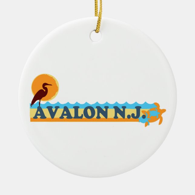 Avalon. Julgransprydnad Keramik (Framsidan)