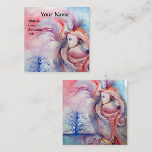 AVALON/Magic and Myeff,Rosa Blue Fantasy Fyrkantigt Visitkort