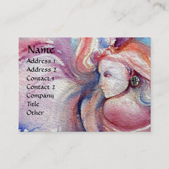 AVALON Magic and Mystoppplatinum metallicum papper Visitkort (Framsida)
