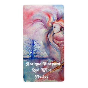 AVALON Magic Myeff,Rosa Blue Bröllop Vin Flaska Fraktsedel