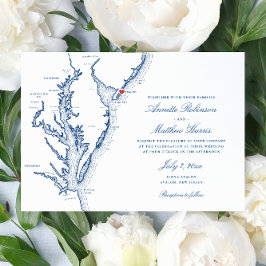Avalon New jersey Elegant bröllop Inbjudningar