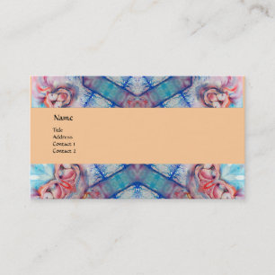 AVALON PSYCHEDELIC monogram,rosa lila blå Visitkort