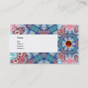 AVALON PSYCHEDELIC,rosa gem ruby guld Visitkort