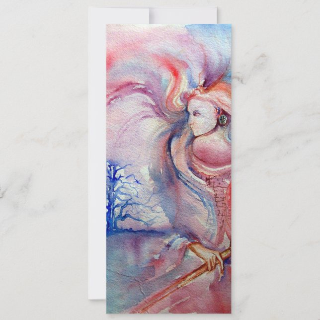 AVALON psychedelie, mjuk lila (blått) rosa Inbjudningar (Framsida)