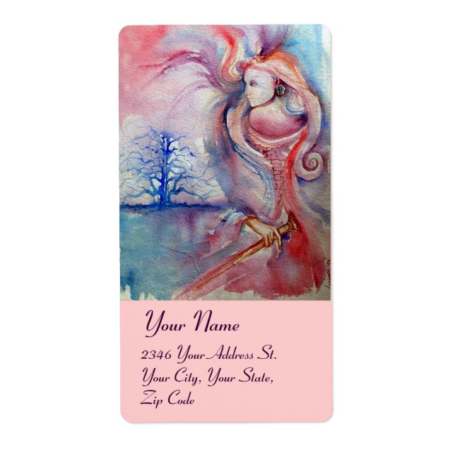 AVALON,rosa blue red Fraktsedel (Framsidan)