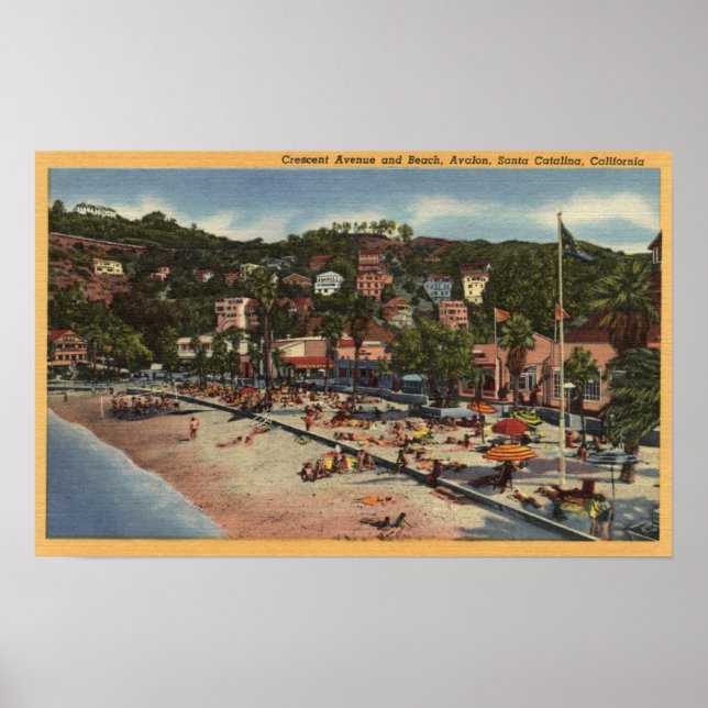 Avalon View of Crescent Ave. & fack Poster (Framsidan)