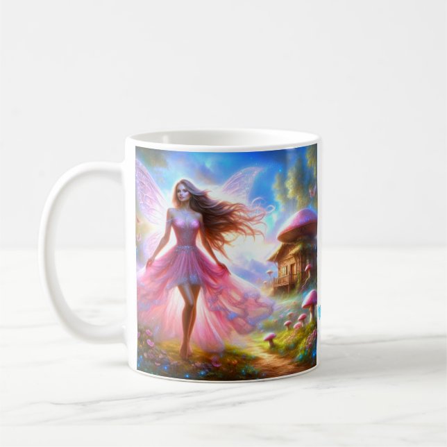 Avance avec confiance et détermination kaffemugg (Vänster)