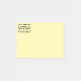 Avancerad affärsverksamhet post-it block
