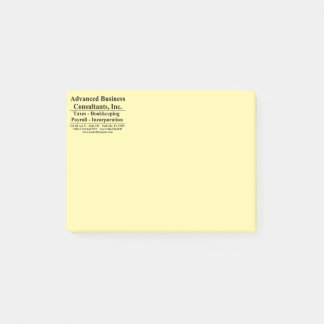 Avancerad affärsverksamhet post-it block