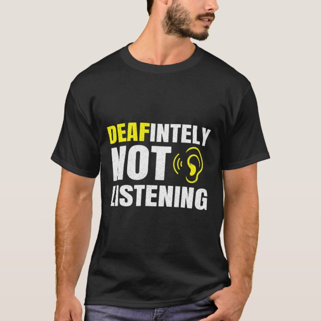 Avancerad avlyssning av Dövets medvetenhet T Shirt (Framsida)