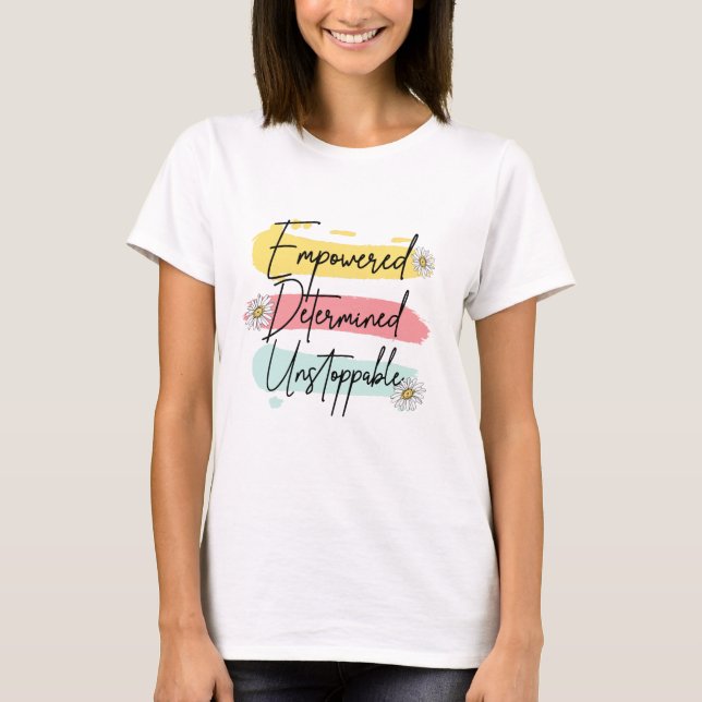 Avancerad, fast, ej stoppbar t shirt (Framsida)