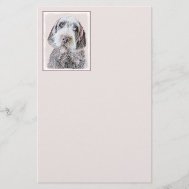 Avancerad målning av brytpunktsgitter - Hund Art Brevpapper (Framsida)