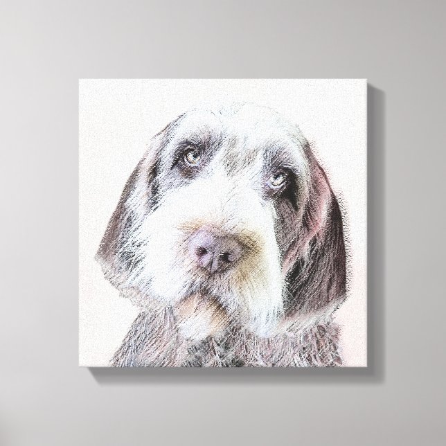 Avancerad målning av brytpunktsgitter - Hund Art Canvastryck (Framsida)