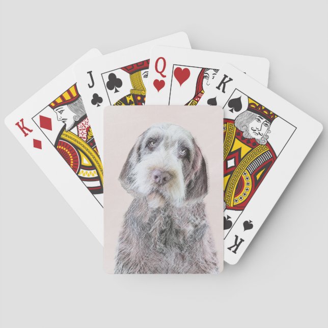 Avancerad målning av brytpunktsgitter - Hund Art Casinokort (Baksidan)