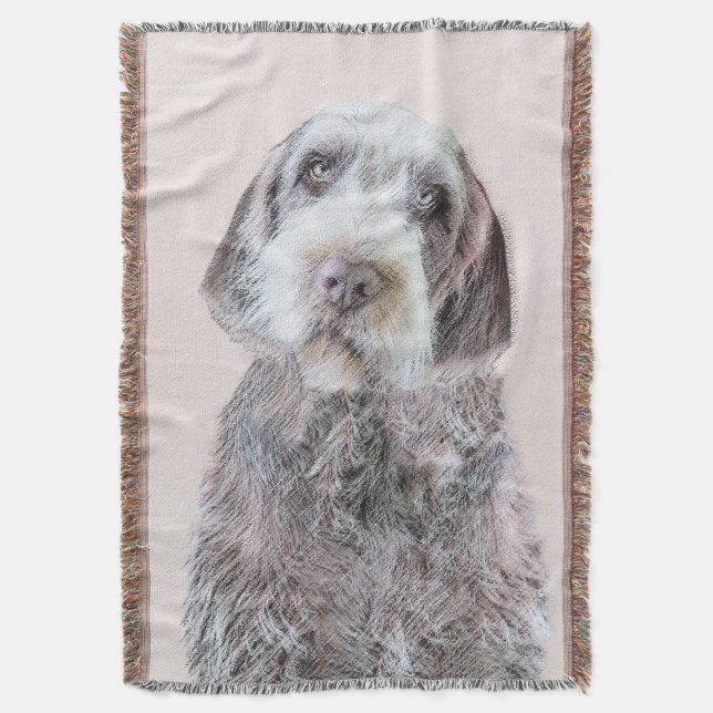 Avancerad målning av brytpunktsgitter - Hund Art Filt (Framsidan Vertikal)