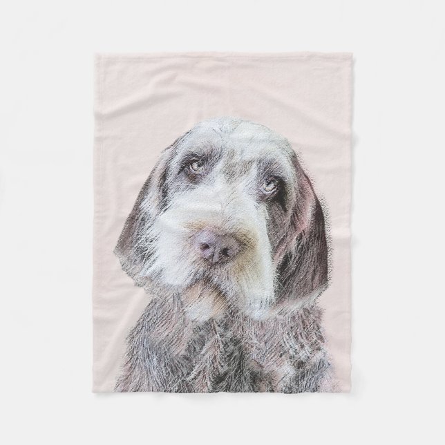 Avancerad målning av brytpunktsgitter - Hund Art Fleecefilt (Framsidan)