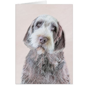 Avancerad målning av brytpunktsgitter - Hund Art Hälsningskort