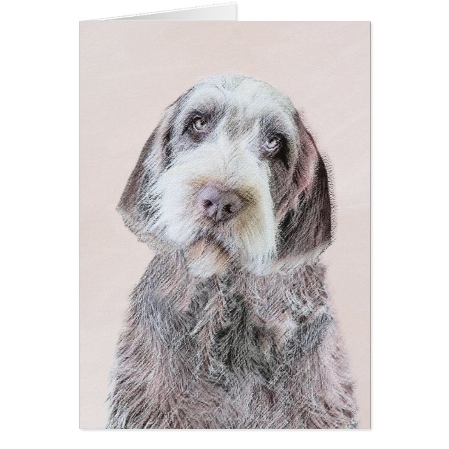 Avancerad målning av brytpunktsgitter - Hund Art Hälsningskort (Framsidan)