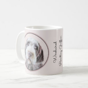 Avancerad målning av brytpunktsgitter - Hund Art Kaffemugg